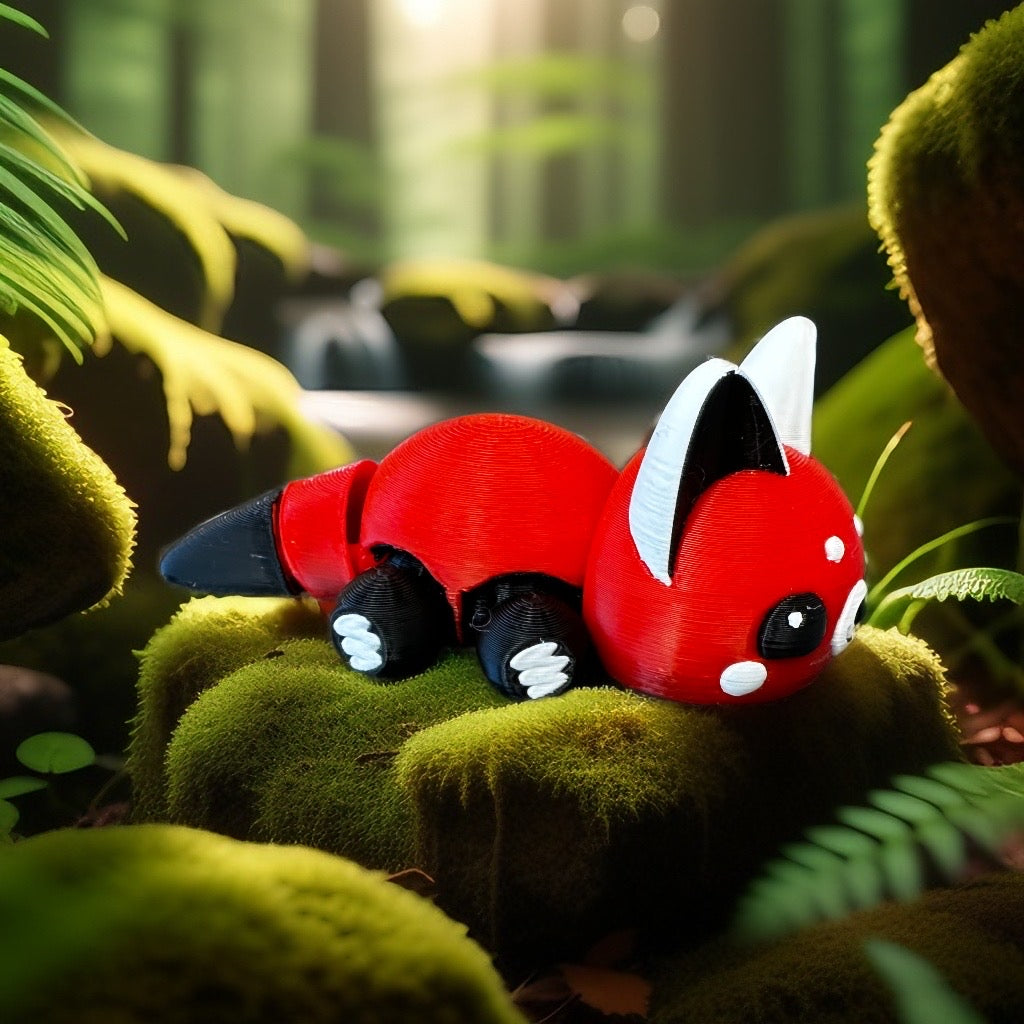 Roter Panda beweglich und voll flexibel - 3dDraMa