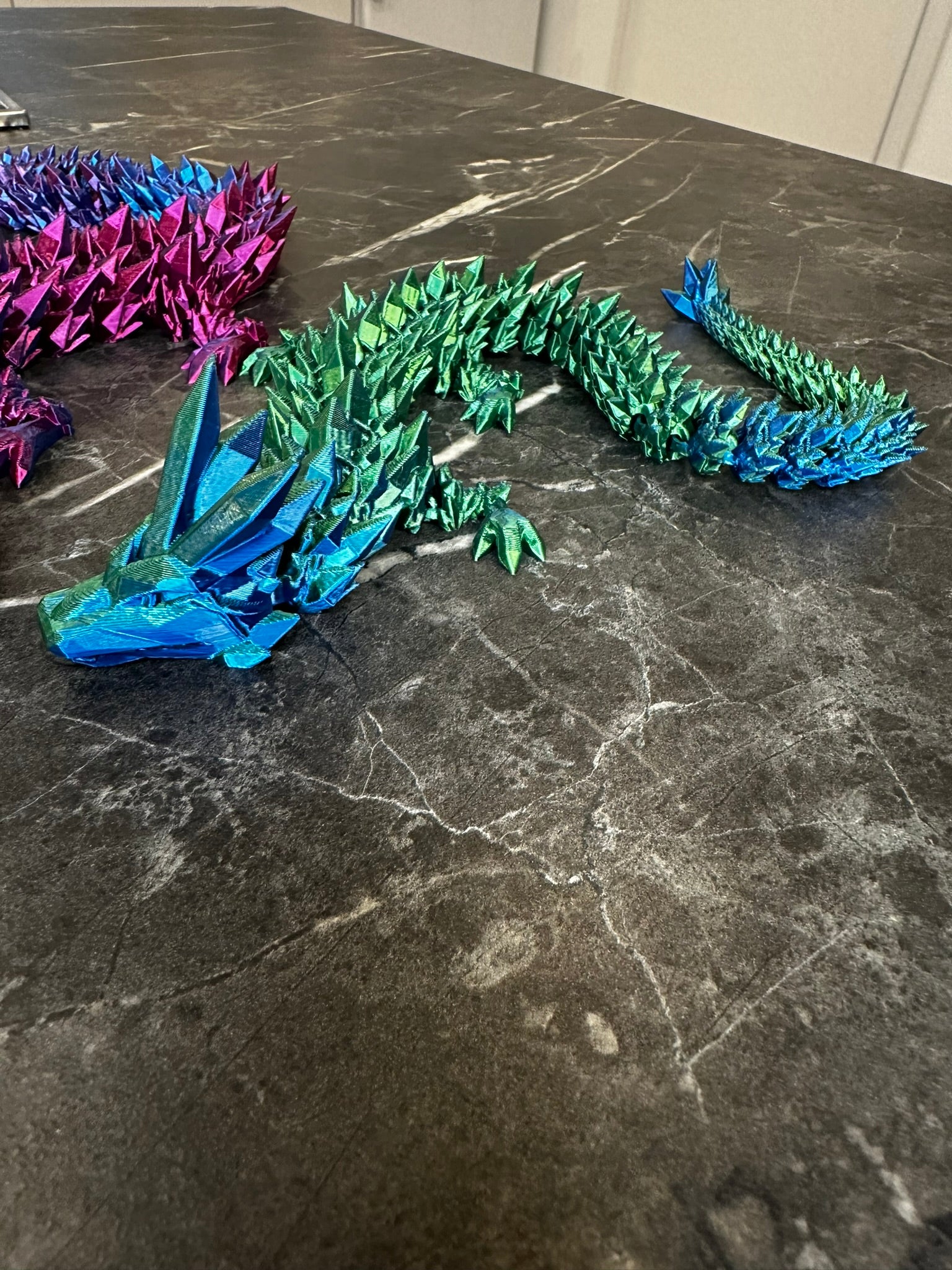 Beweglicher Kristall Glieder Drache 3D Druck Crystal Dragon - 3dDraMa