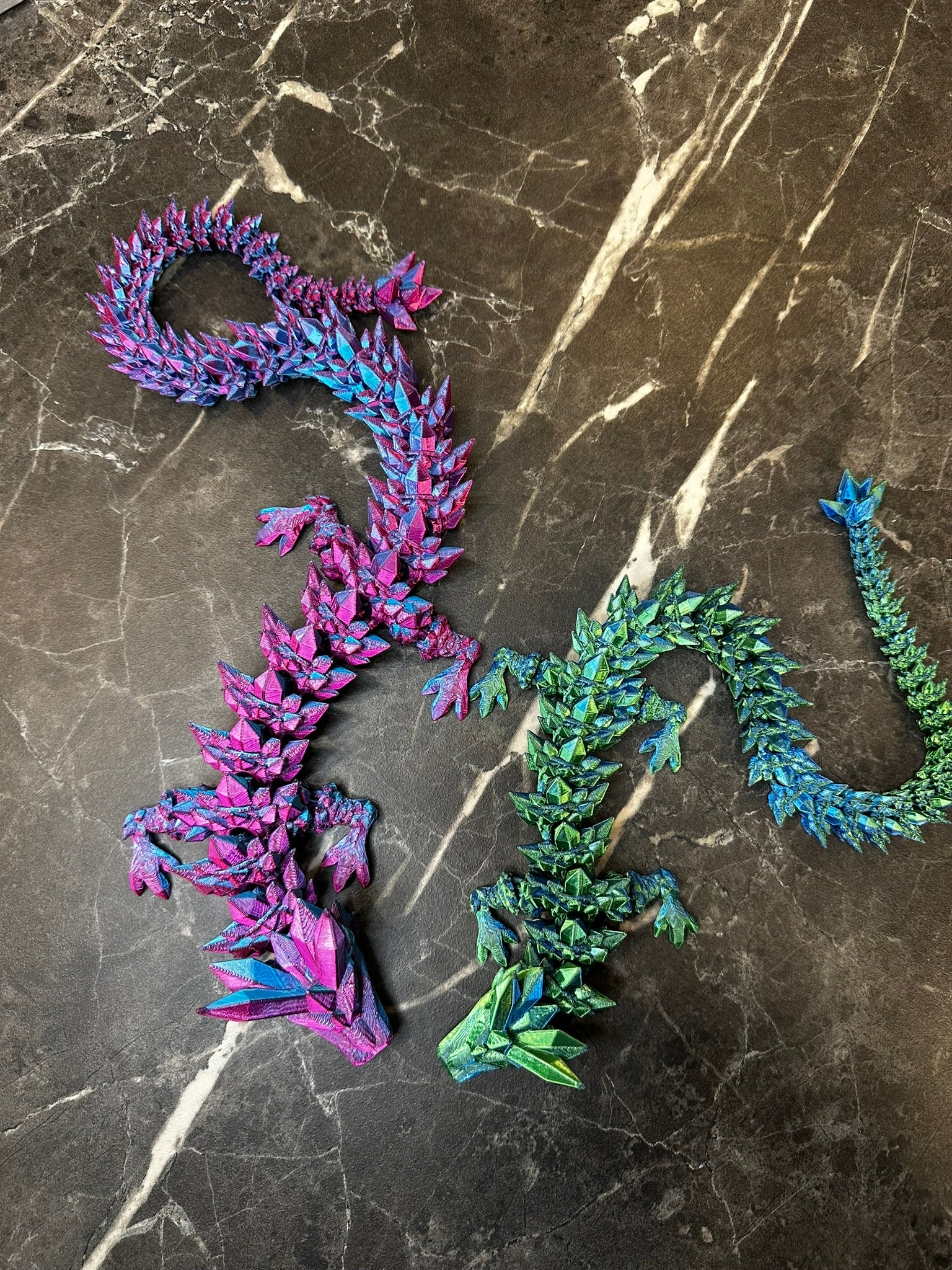 Beweglicher Kristall Glieder Drache 3D Druck Crystal Dragon - 3dDraMa