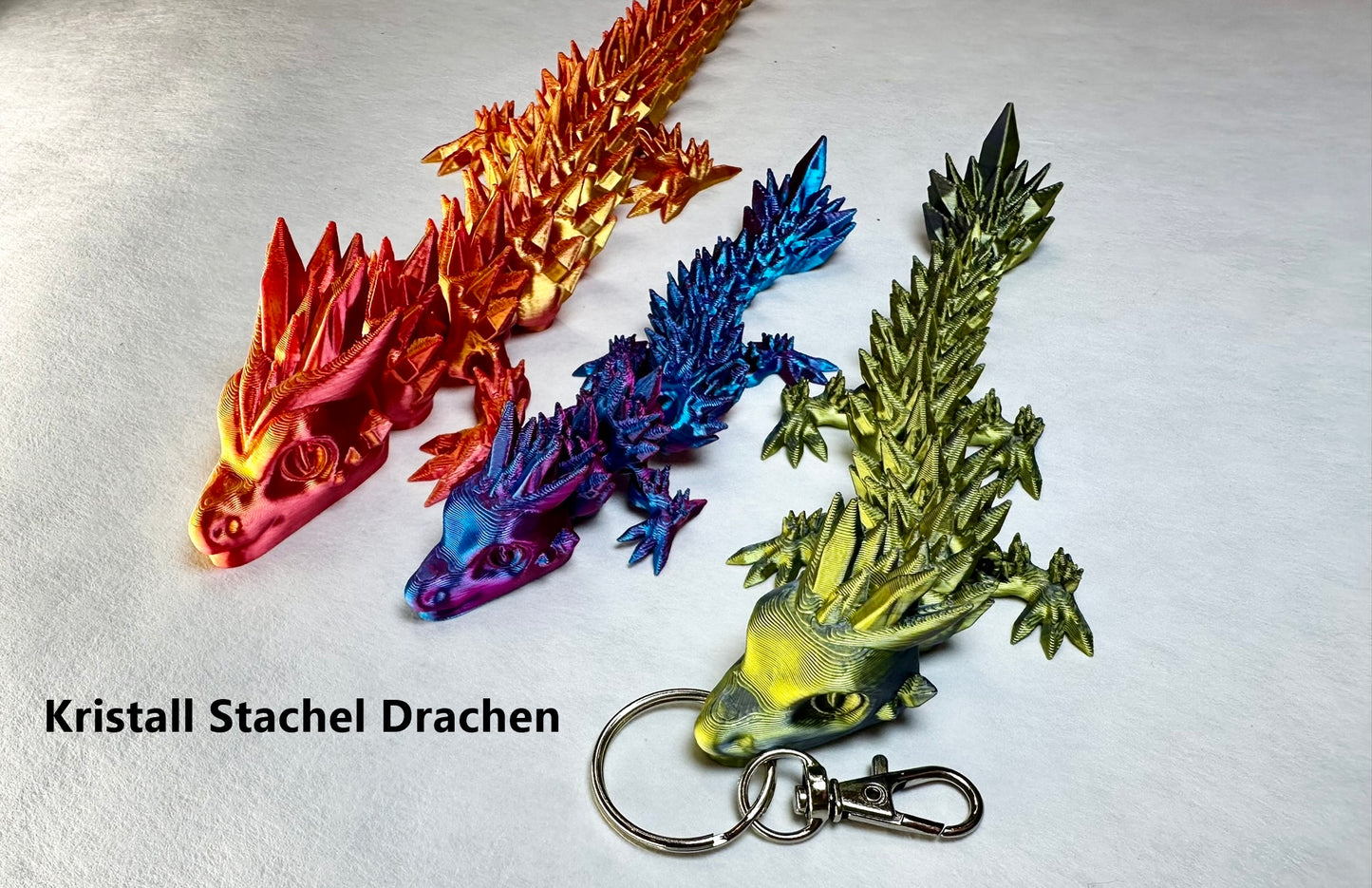 Beweglicher Kristall Glieder Drache 3D Druck - 3dDraMa