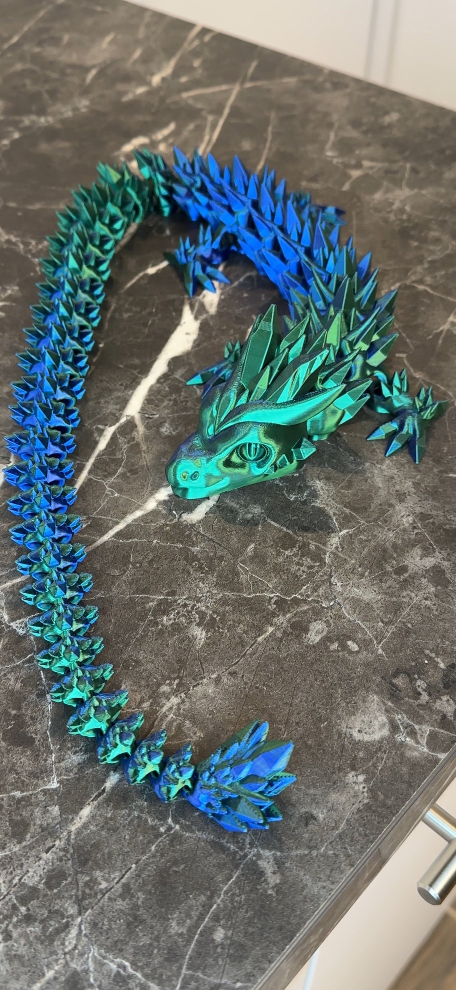 Beweglicher Kristall Glieder Drache 3D Druck Crystal Dragon